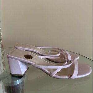 Slip-On Block Heels Sandals Women Size 8 by Cityclassified